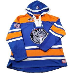 Starscream Transformers - Men's Pullover Hockey Sweatshirt Hoodie XL - Orange BL